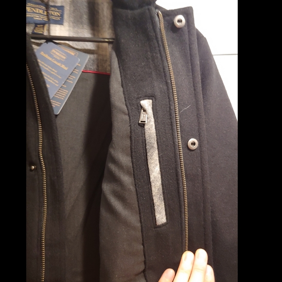 Pendleton Men's Black Cascade Wool Shirt Jacket - Picture 7 of 11